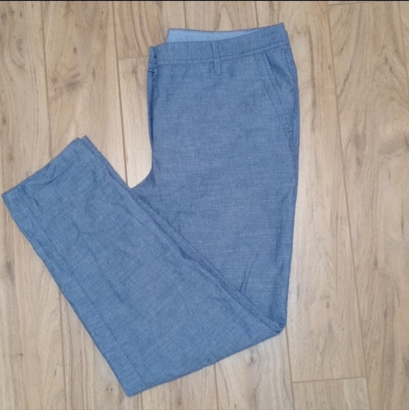 Talbot's Girlfriend Chino 100% Cotton Pants Women's 10 Light Blue Pockets EUC - Picture 7 of 15